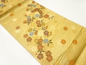 唐織枝垂れ桜模様織出し袋帯